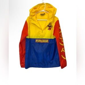 Pac-Man Multicolored windbreaker jacket size medium
